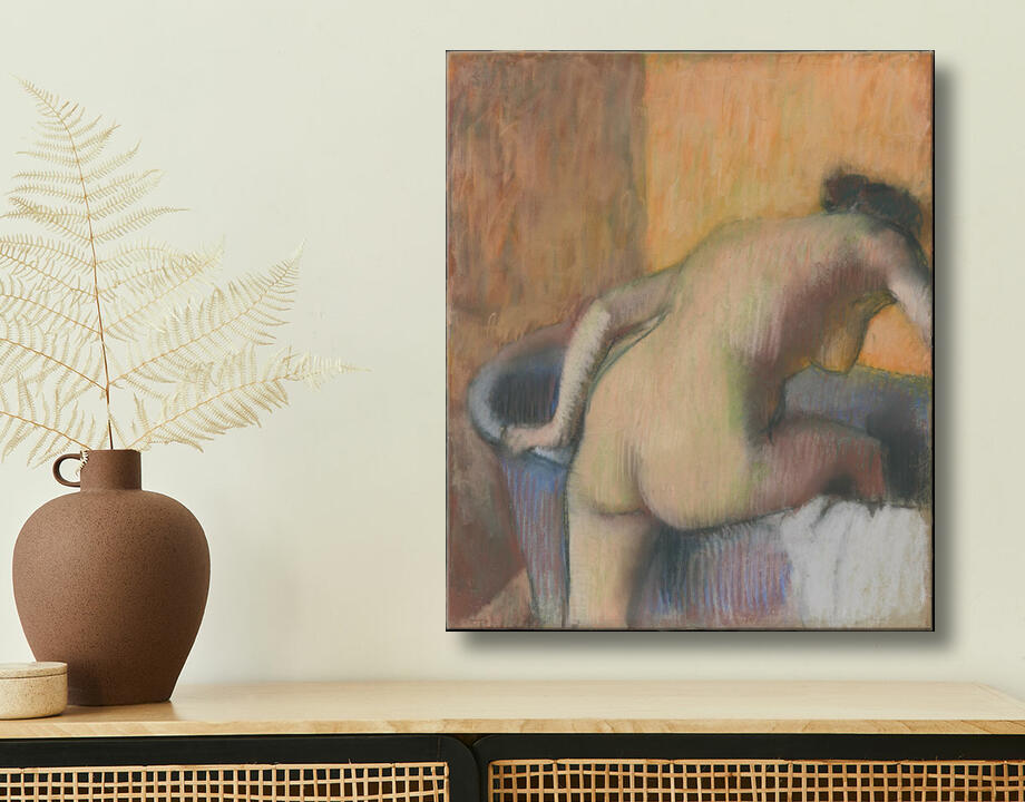 Edgar Degas : Baigneuse entrant dans une baignoire