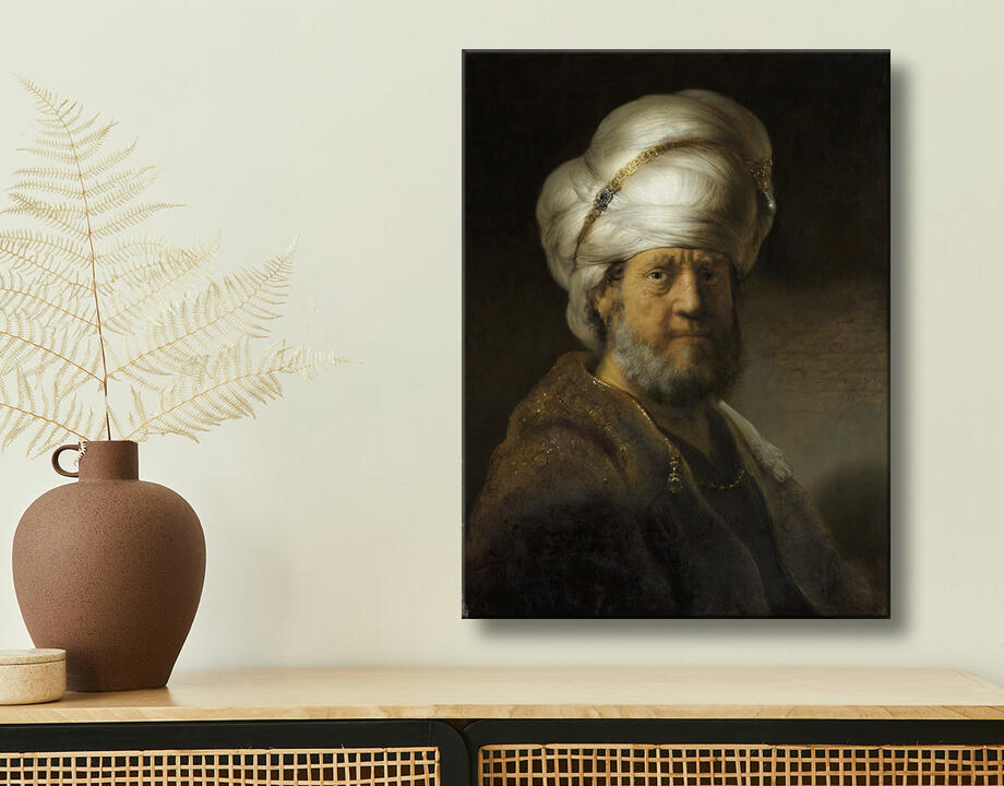 Rembrandt van Rijn : Homme en vêtements orientaux