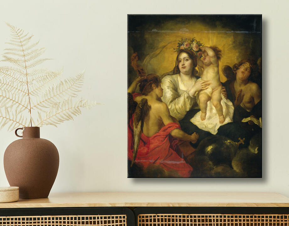 Thomas Willeboirts Bosschaert : La Vierge couronnée par l'Enfant Jésus, le Rédempteur