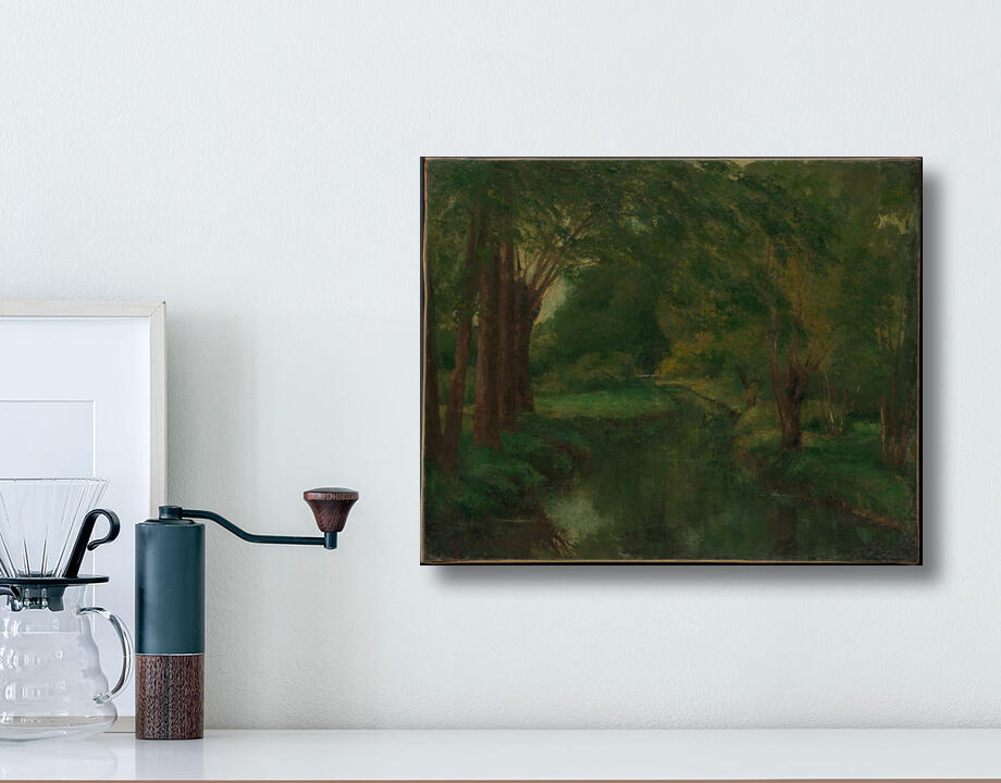 Gustave Courbet : Un ruisseau dans une clairière (peut-être « Ruisseau, vallée de Fontcouverte ; Étude »)
