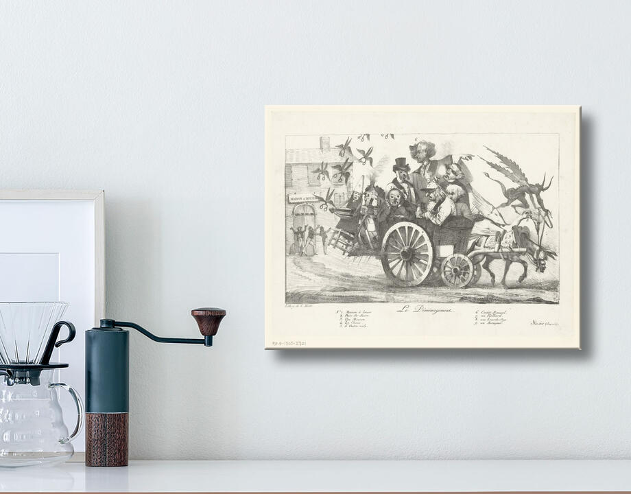 Eugène Delacroix : Camionnette de déménagement avec figures allégoriques