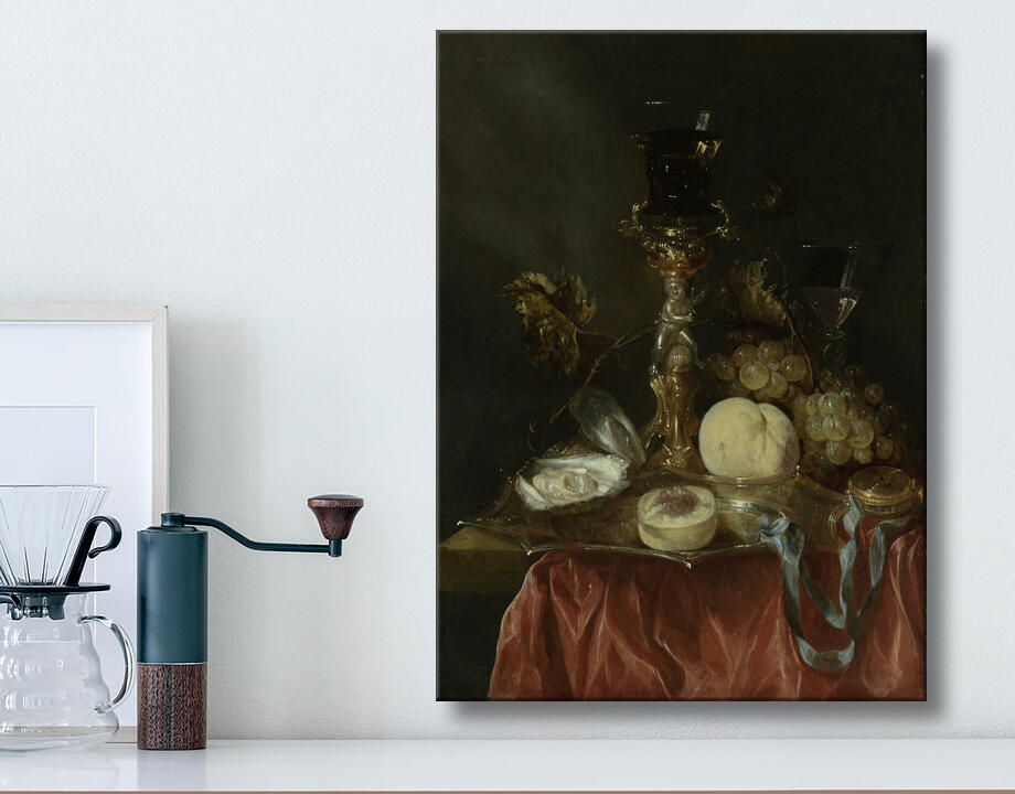 Abraham van Beyeren : Nature morte au porte-verre en vermeil