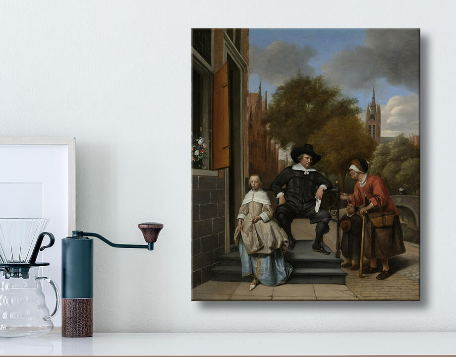 Jan Havicksz. Steen : Adolf et Catharina Croeser, dits « le bourgmestre de Delft et sa fille »