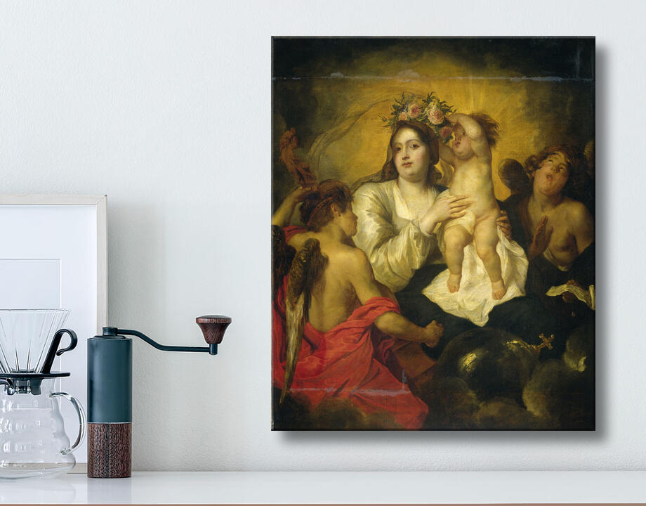 Thomas Willeboirts Bosschaert : La Vierge couronnée par l'Enfant Jésus, le Rédempteur