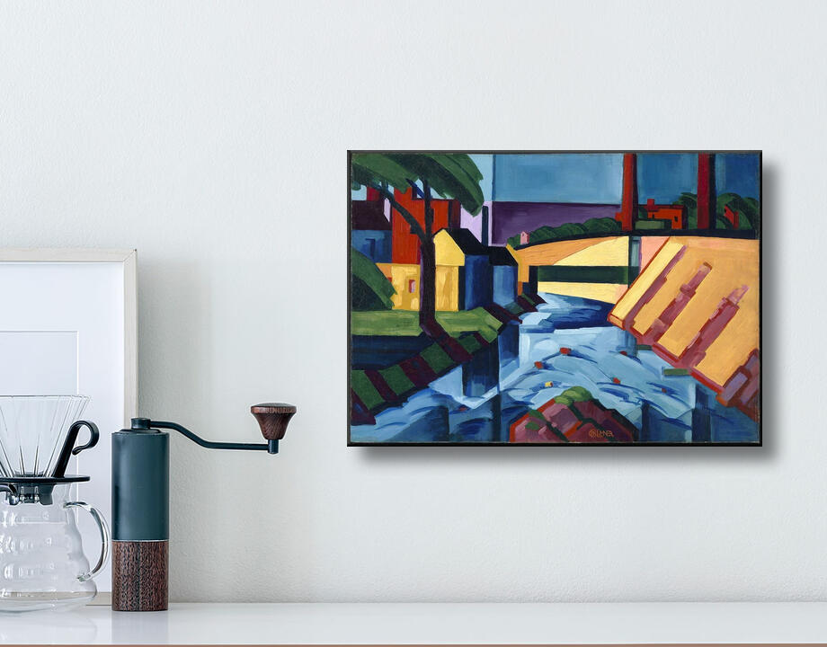 Oscar Bluemner, born Prenzlau, Germany 1867-died South Braintree, MA 1938 : Tonalités du soir