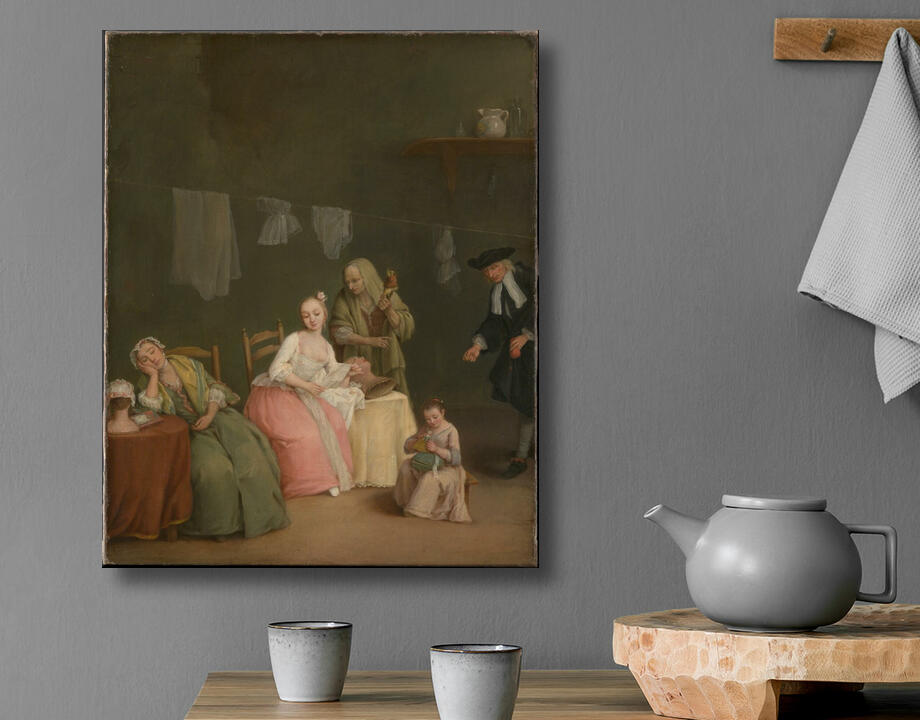 Pietro Longhi (Pietro Falca) : La lettre