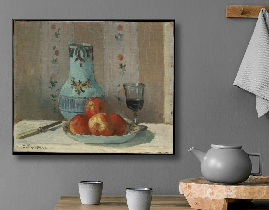 Camille Pissarro : Nature morte aux pommes et au pichet