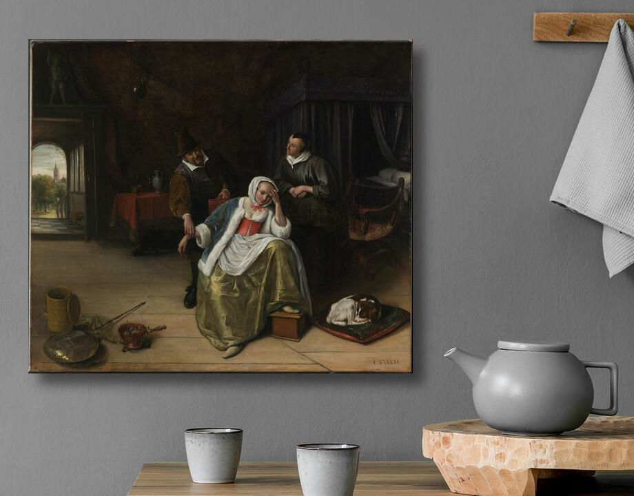 Jan Steen : La jeune fille malade d