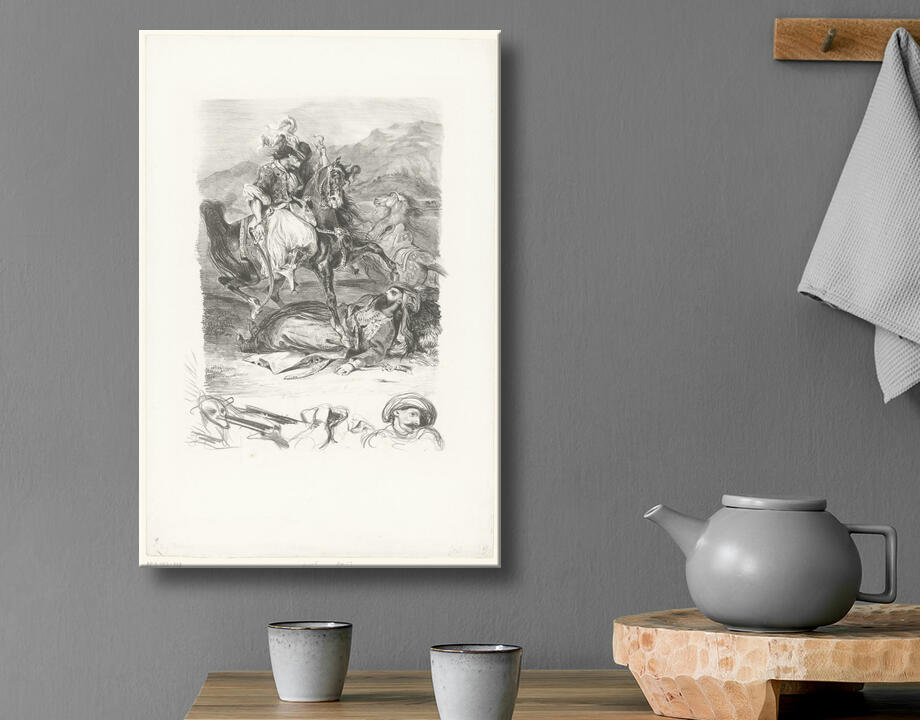 Eugène Delacroix : Combat entre Giaour et Pacha