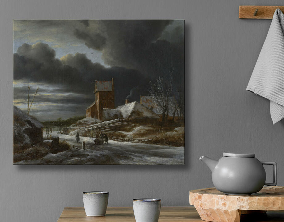 Jacob Isaacksz van Ruisdael : Paysage d'hiver