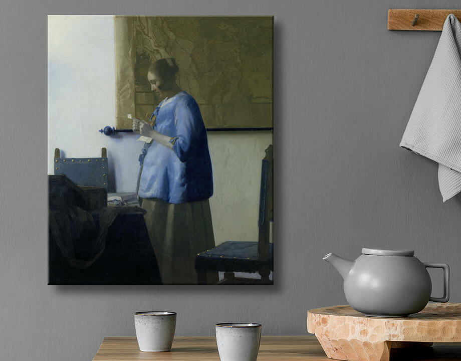 Johannes Vermeer : La Femme en bleu lisant une lettre