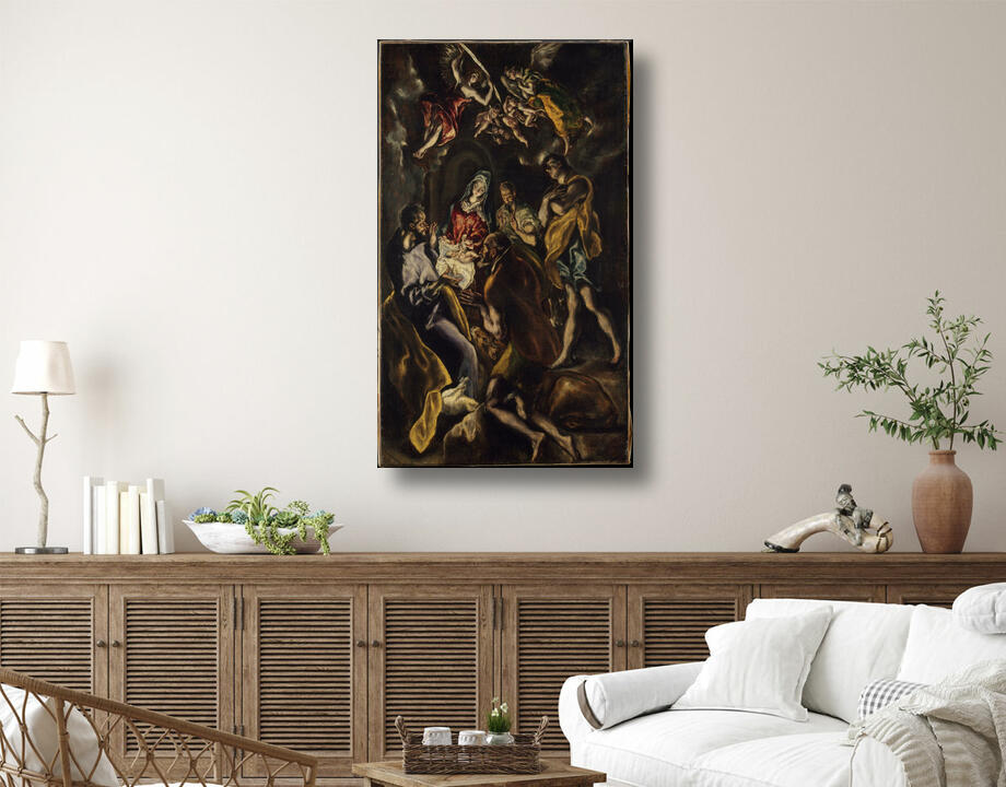 El Greco (Domenikos Theotokopoulos) and Workshop : L'Adoration des bergers