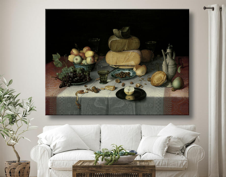 Floris Claesz van Dijck : Nature morte au fromage