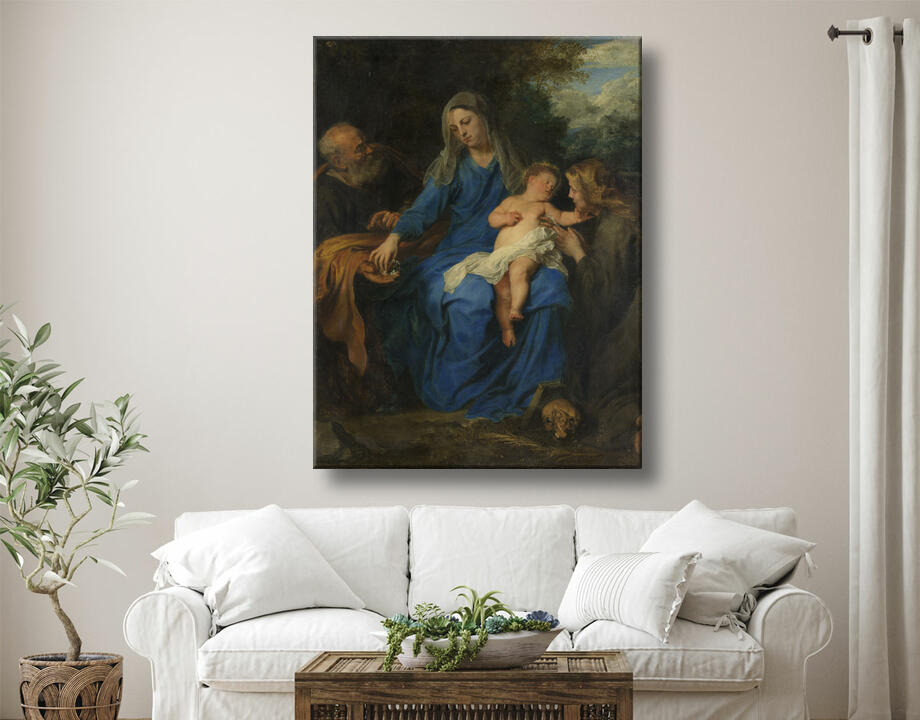 Anthony van Dyck : La Sainte Famille avec une sainte en adoration