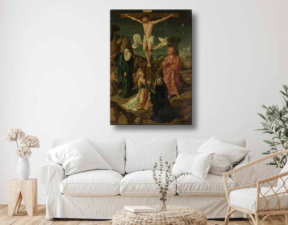 anonymous : Crucifixion avec la Vierge, Saint Jean, Marie-Madeleine, un donateur