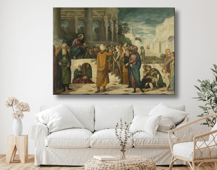 Jacopo Tintoretto : Le Christ avec la femme adultère