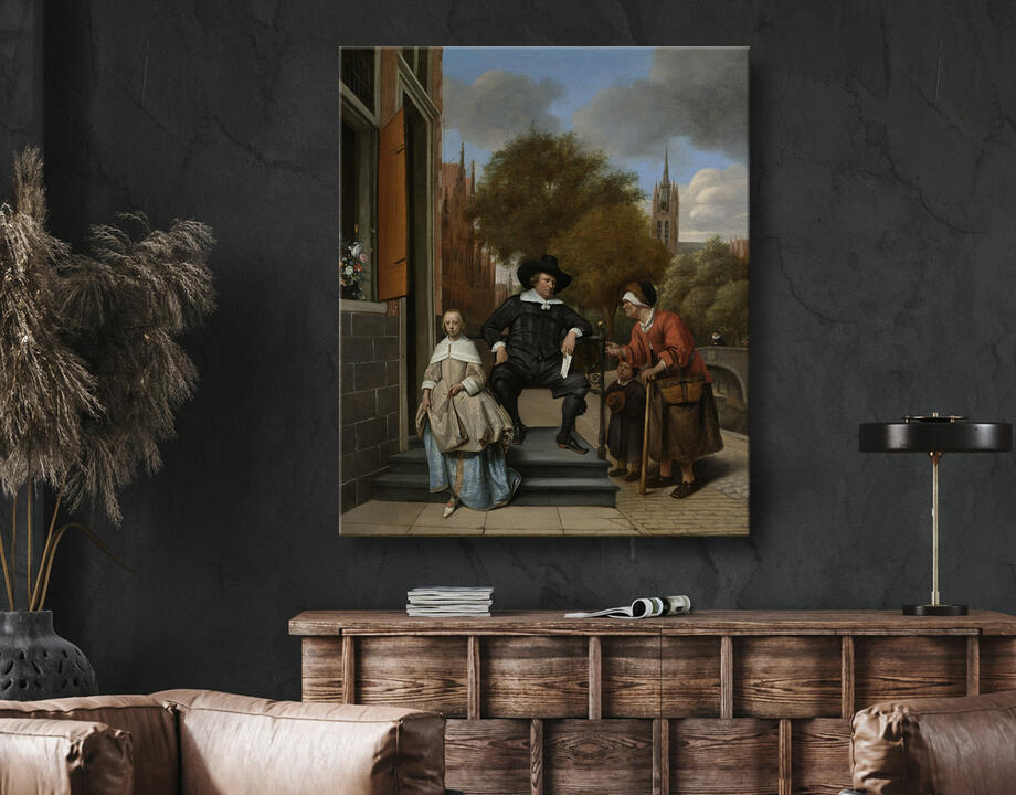 Jan Havicksz. Steen : Adolf et Catharina Croeser, dits « le bourgmestre de Delft et sa fille »