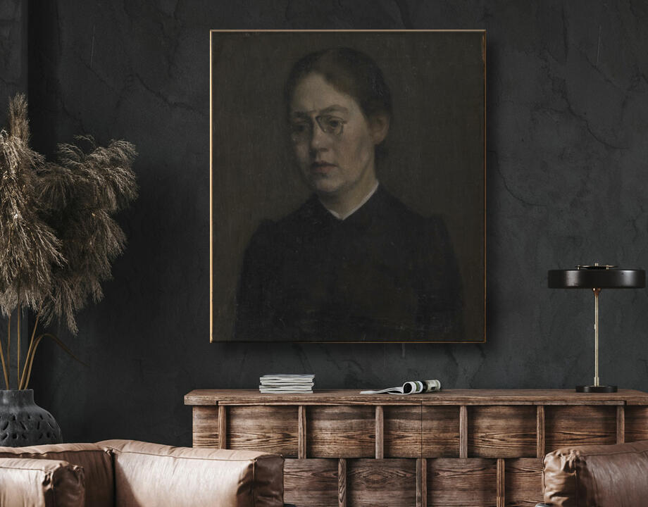 Hammershøi, Vilhelm : Le Peintre Elisabeth Wandel