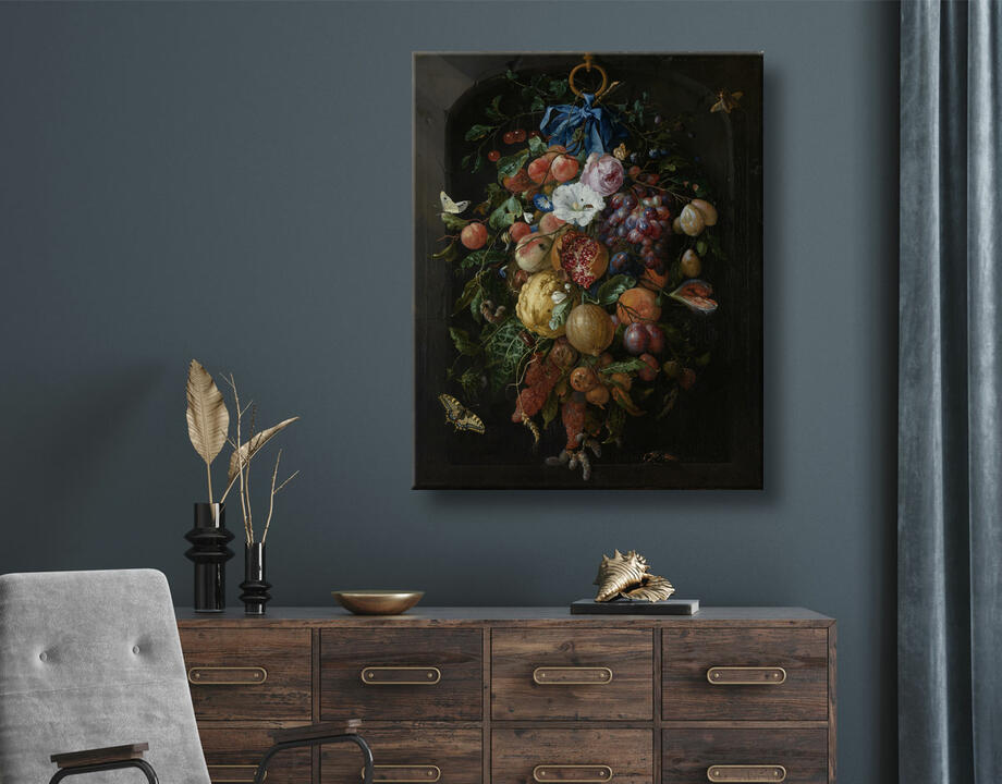 Jan Davidsz. de Heem : Guirlande de fruits et de fleurs