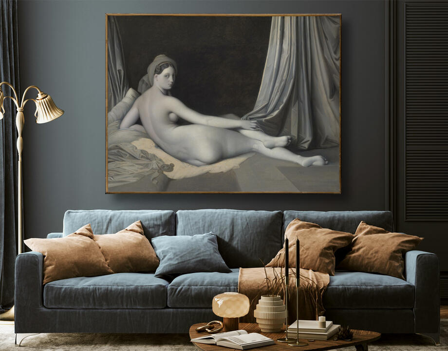 Jean Auguste Dominique Ingres : Odalisque in Grisaille