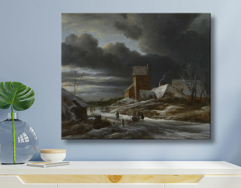 Jacob Isaacksz van Ruisdael : Paysage d'hiver