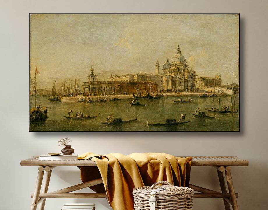 Francesco Guardi : Venise : La Dogana et Santa Maria della Salute