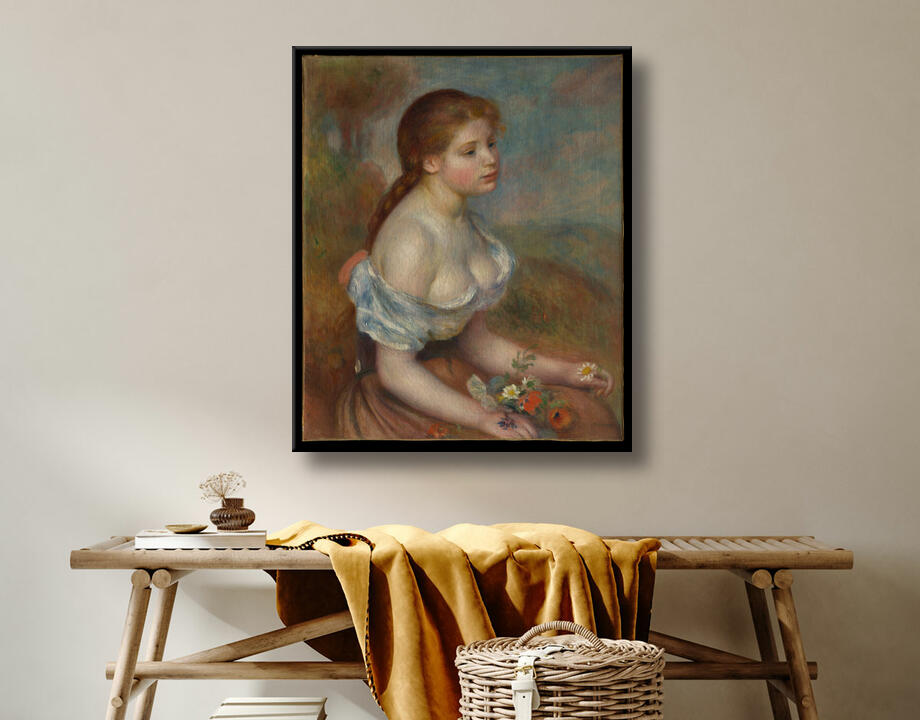 Auguste Renoir : Une jeune fille avec des marguerites