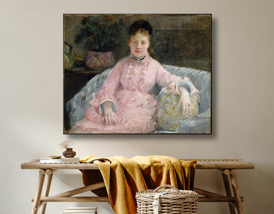 Berthe Morisot : The Pink Dress (Albertie-Marguerite Carré, later Madame Ferdinand-Henri Himmes, 1854–1935)