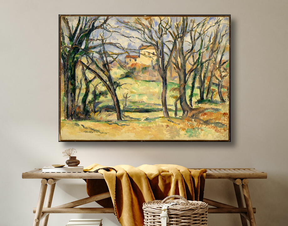 Paul Cézanne : Arbres et maisons près du Jas de Bouffan