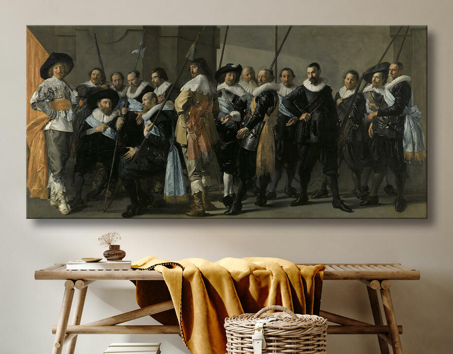 Frans Hals : Compagnie de milice du district XI sous le commandement du capitaine Reynier Reael, connue sous le nom de « la maigre compagnie »