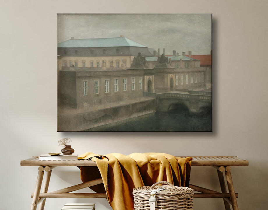 Hammershøi, Vilhelm : Vue du palais de Christiansborg. Fin de l'automne