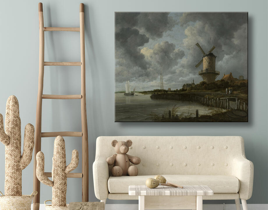 Jacob Isaacksz van Ruisdael : Le moulin à vent de Wijk bij Duurstede