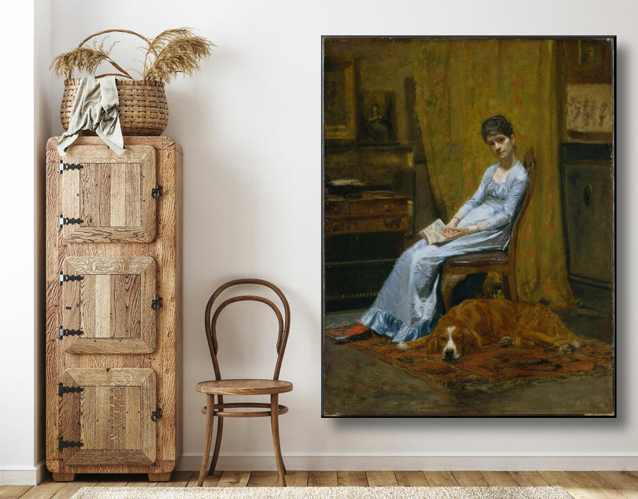 Thomas Eakins : La femme de l'artiste et son chien setter