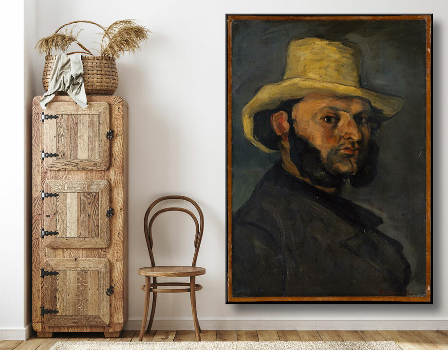 Paul Cézanne : Gustave Boyer (né en 1840) au chapeau de paille