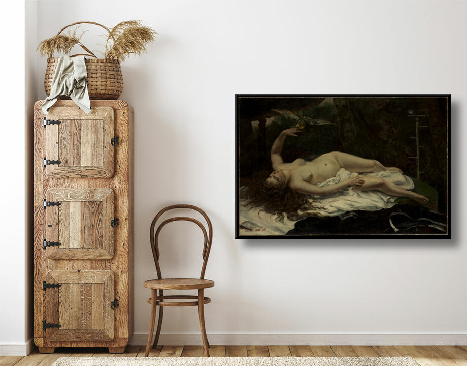 Gustave Courbet : Femme avec un perroquet