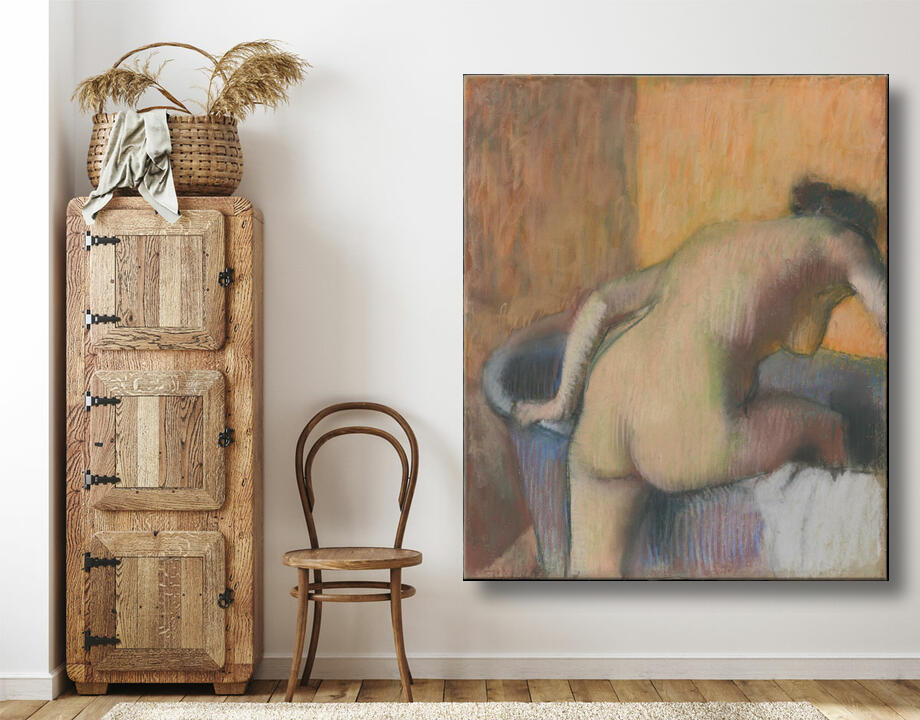 Edgar Degas : Baigneuse entrant dans une baignoire