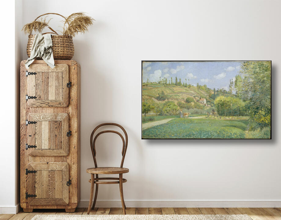 Camille Pissarro : A Cowherd at Valhermeil, Auvers-sur-Oise