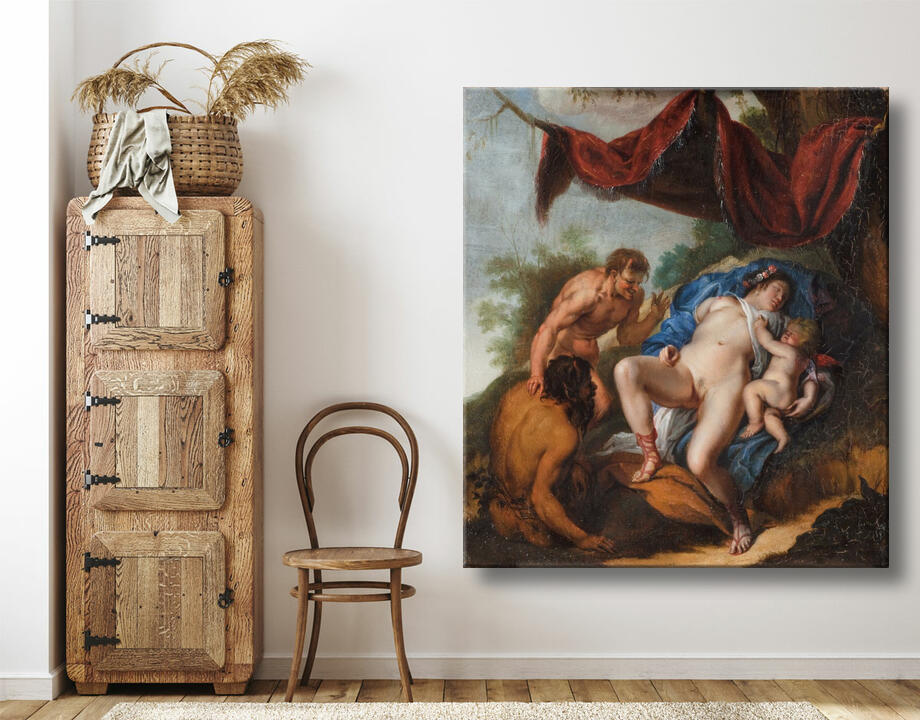 Rubens, Peter Paul : Vénus endormie avec Cupidon regardée par des satyres