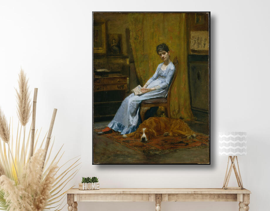 Thomas Eakins : La femme de l'artiste et son chien setter