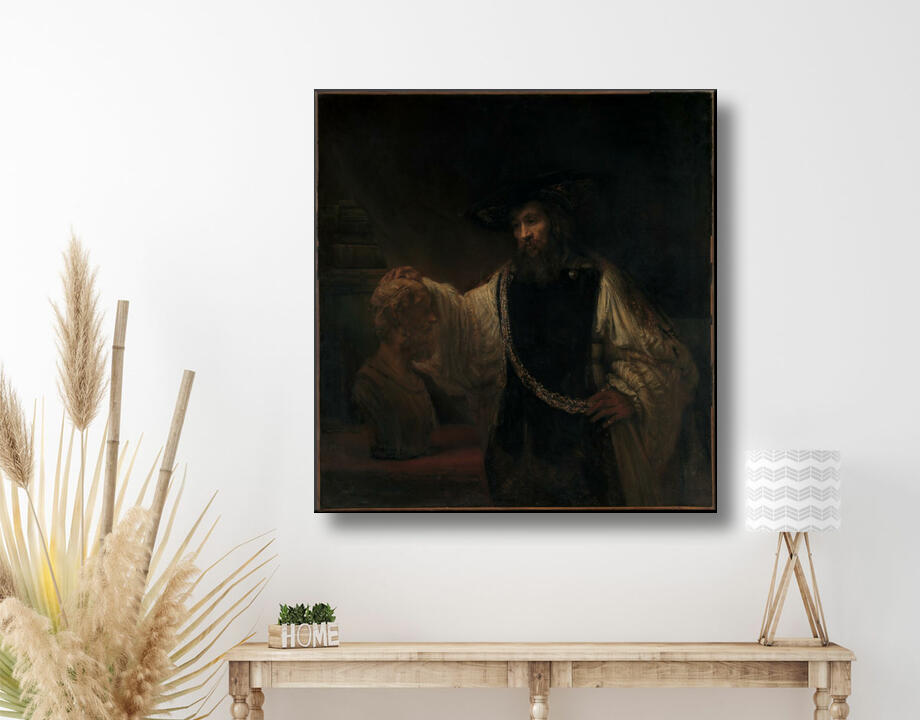 Rembrandt (Rembrandt van Rijn) : Aristote au buste d