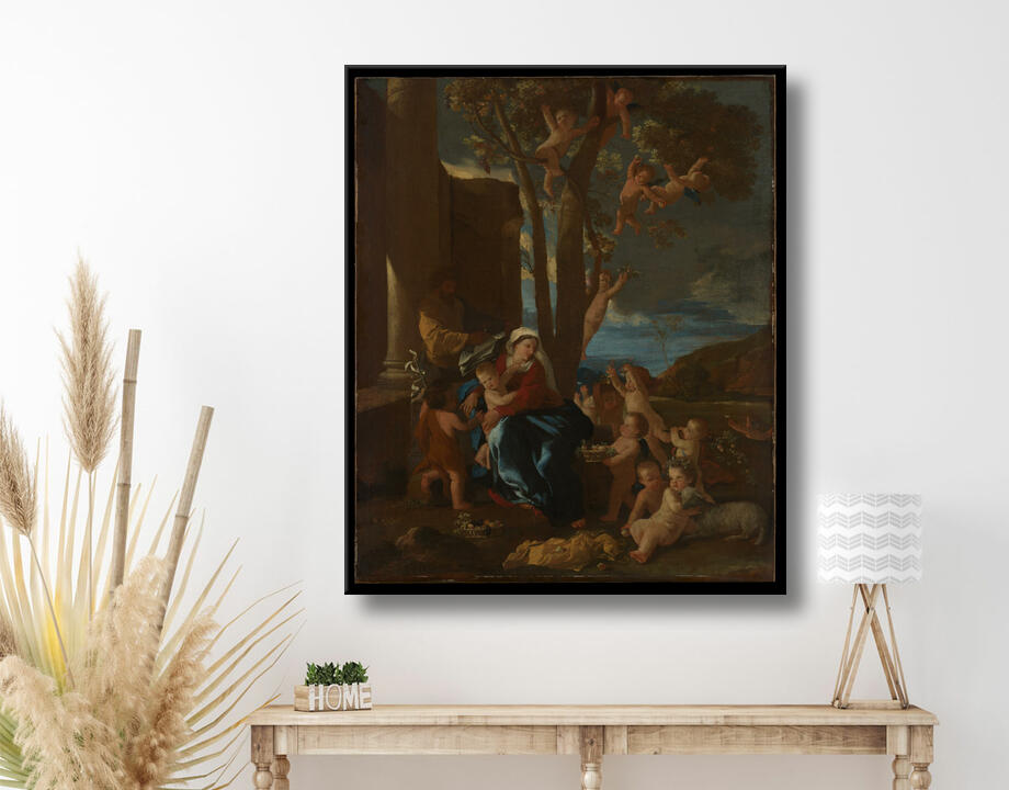 Nicolas Poussin : La Sainte Famille avec saint Jean-Baptiste