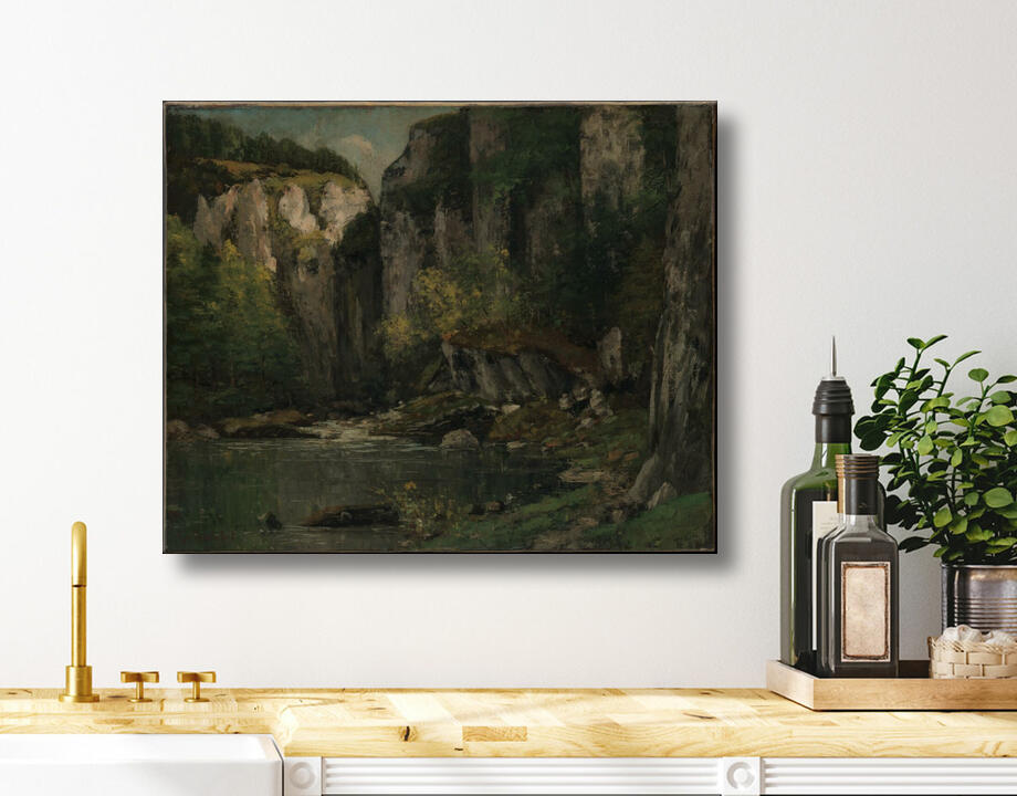Gustave Courbet : Rivière et rochers