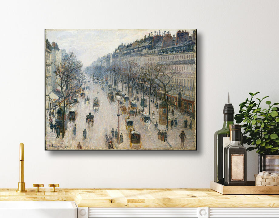 Camille Pissarro : Le boulevard Montmartre un matin d