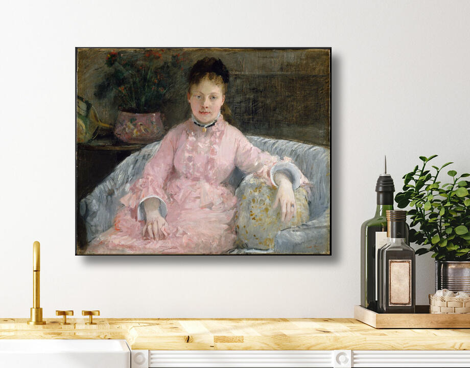 Berthe Morisot : The Pink Dress (Albertie-Marguerite Carré, later Madame Ferdinand-Henri Himmes, 1854–1935)