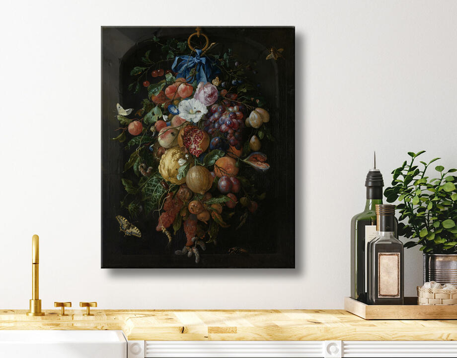 Jan Davidsz. de Heem : Guirlande de fruits et de fleurs