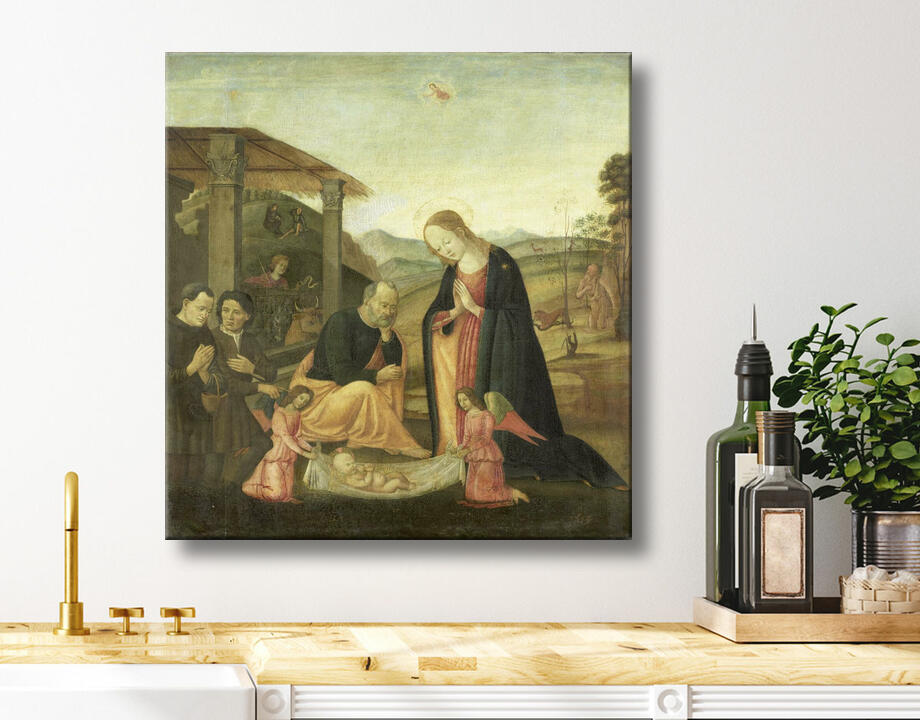 Jacopo del Sellaio : Adoration de l'Enfant Jésus
