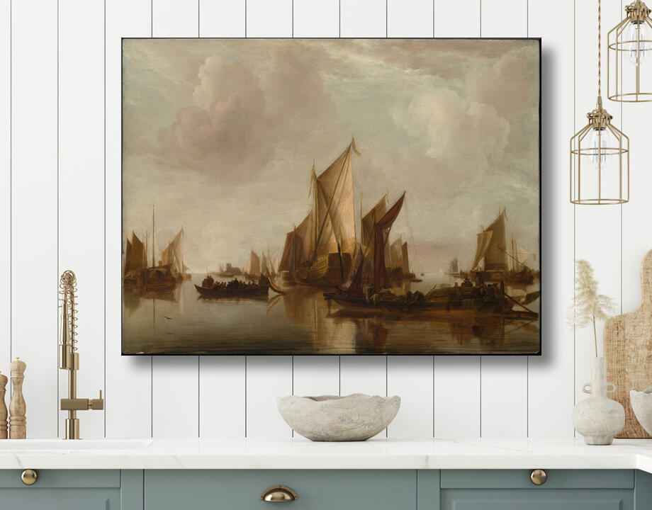 Jan van de Cappelle : Un yacht d