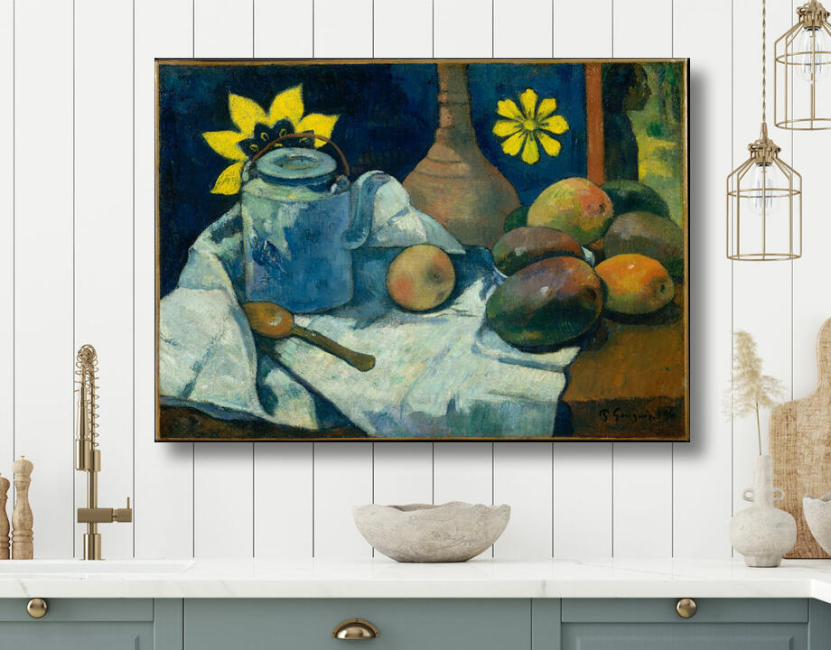 Paul Gauguin : Nature morte à la théière et aux fruits