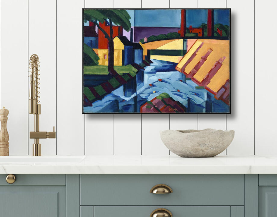 Oscar Bluemner, born Prenzlau, Germany 1867-died South Braintree, MA 1938 : Tonalités du soir