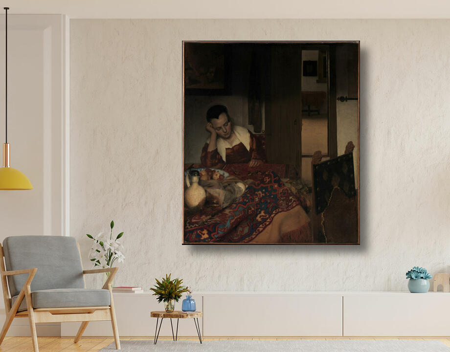 Johannes Vermeer : Une jeune fille assoupie